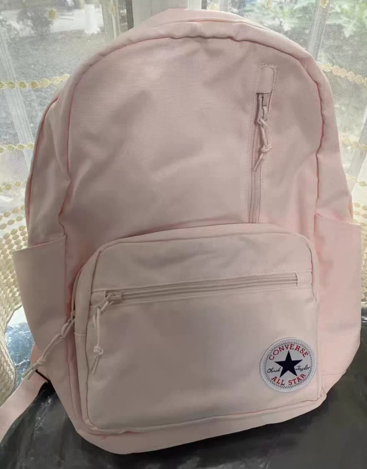 Совершенно новый рюкзак Converse с тканевым карманом, розовый, светло-розовый, со светло-лепестковым рюкза…