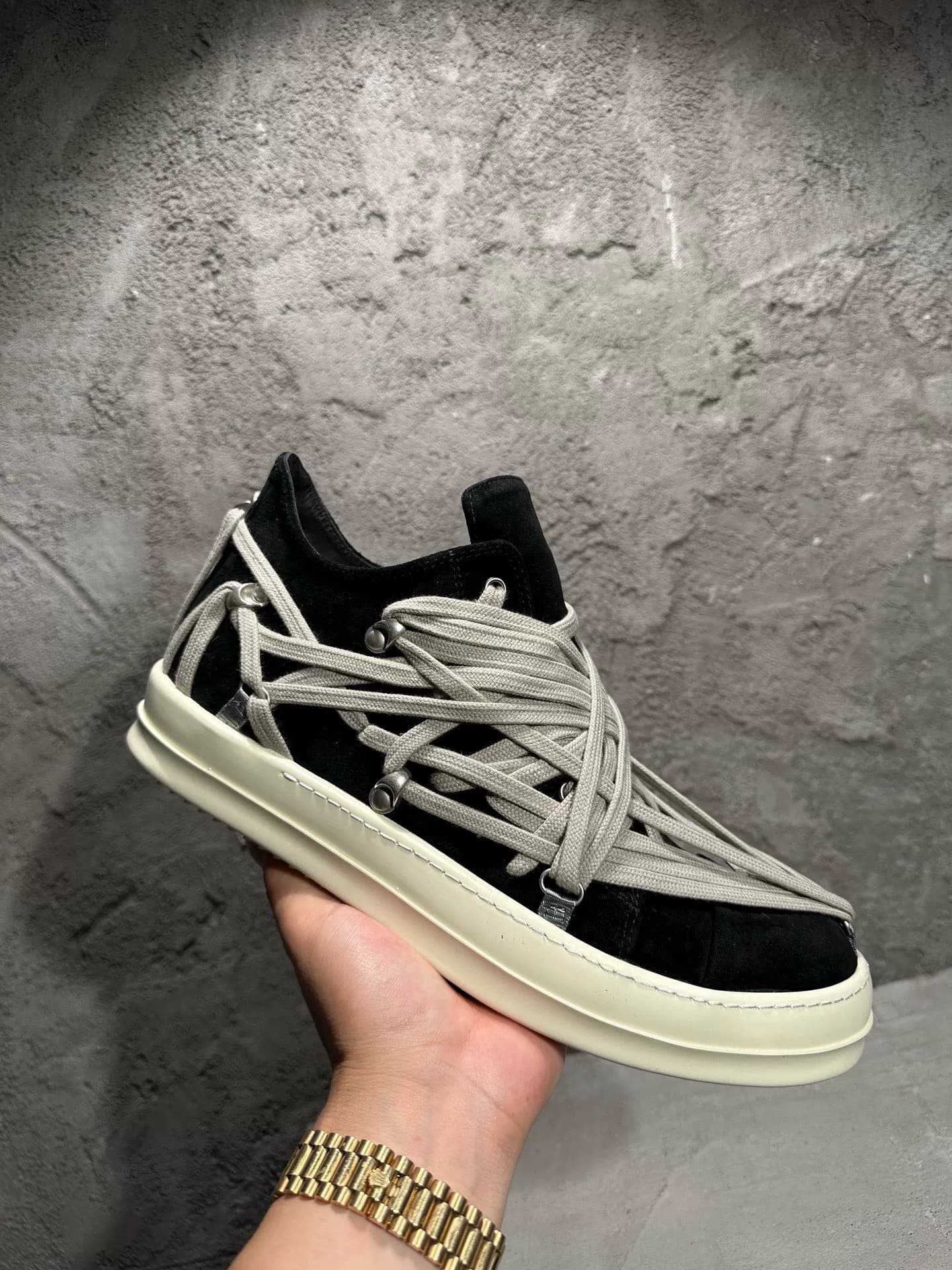 Повседневная обувь с низким вырезом на ремешках RiCK OWENS 2025SS crazy, открытая форма