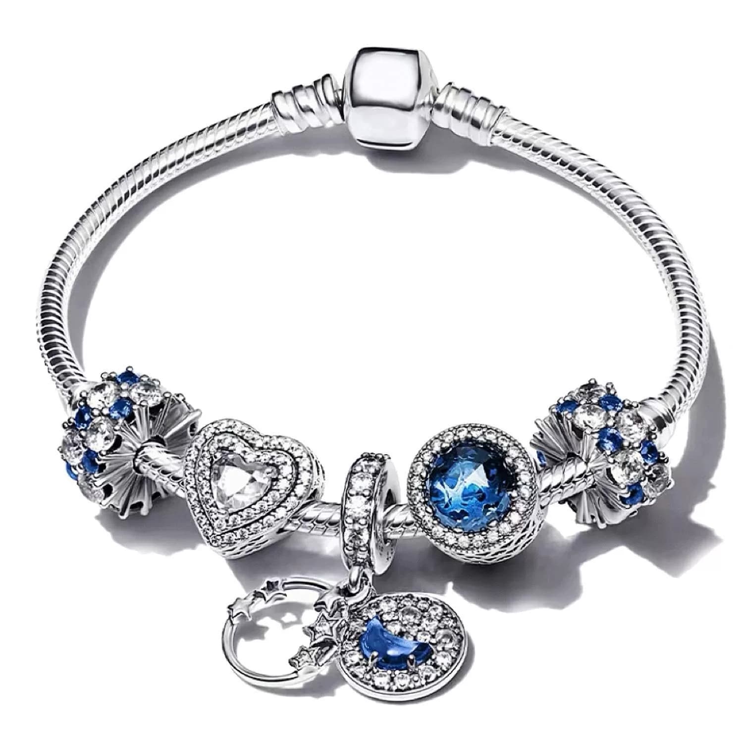 #пандора/Pandora Shining Galaxy Галактика Яркий браслет Love Tanabata Set