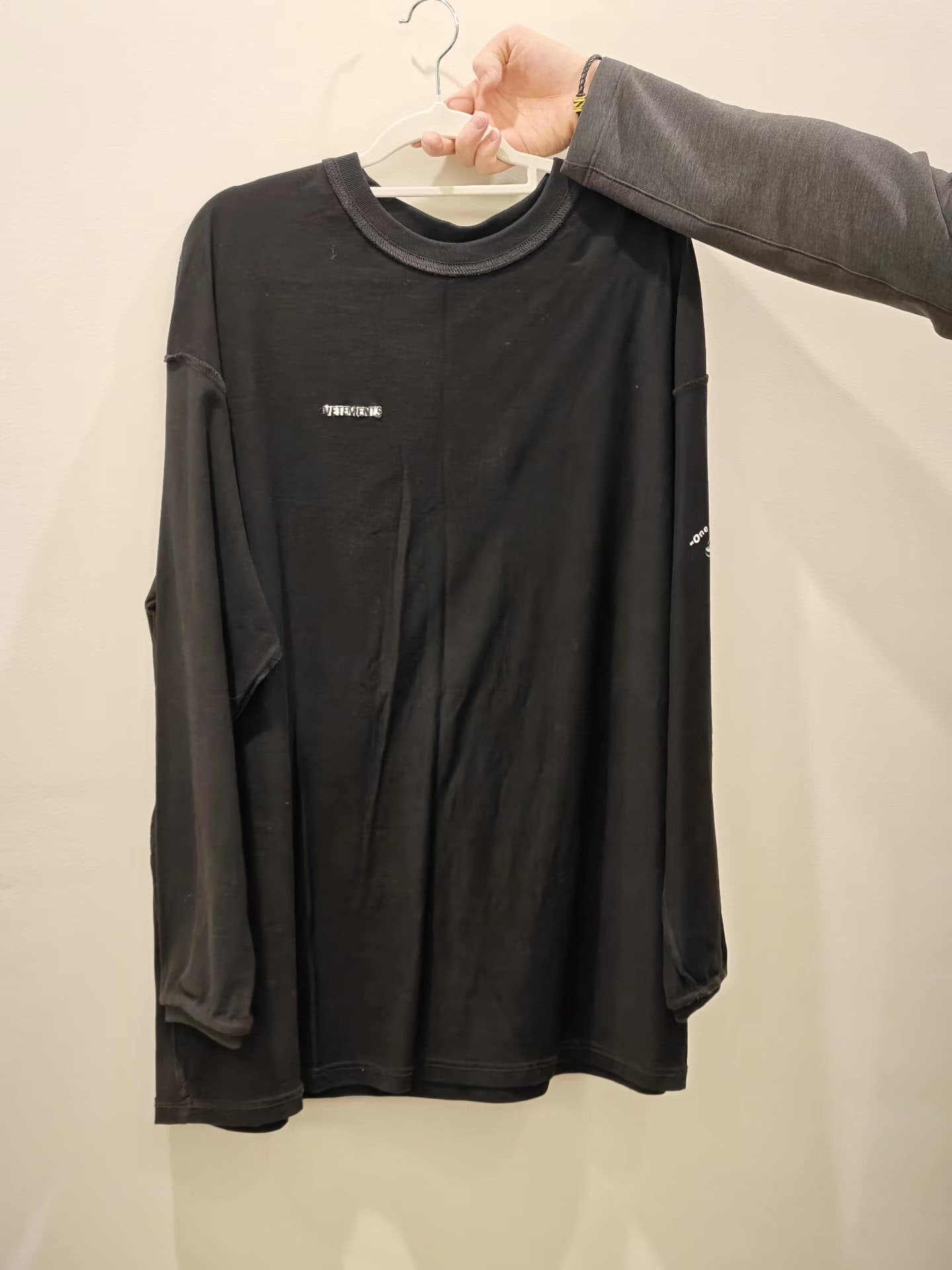vetements черный потертый костюм-бойфренд с длинными рукавами в стиле бойфренд 99 новинка