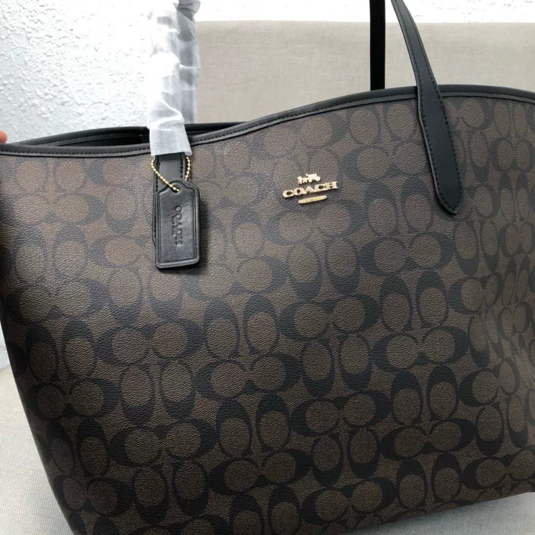 Новая сумка-тоут Coach City33 от Coach для пресбиопии, черная сумка через плечо для пригородных поездок