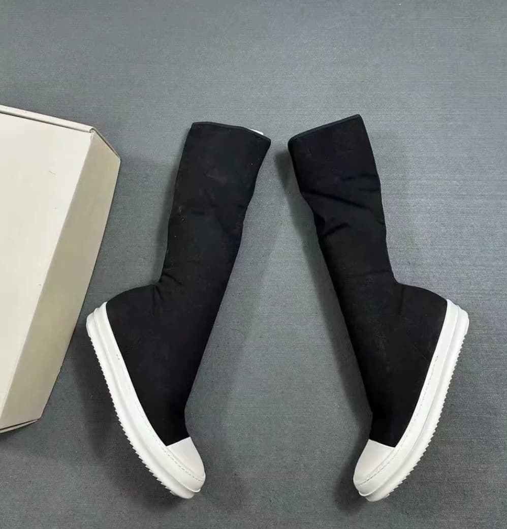 Ботинки Rick Owens со средней посадкой из натуральной кожи