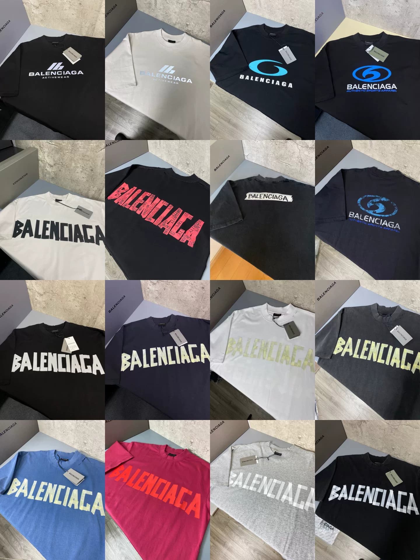 Самая популярная свободная версия футболки Balenciaga Balenciaga yellow tape с короткими рукавами от Balenciaga во всей сети