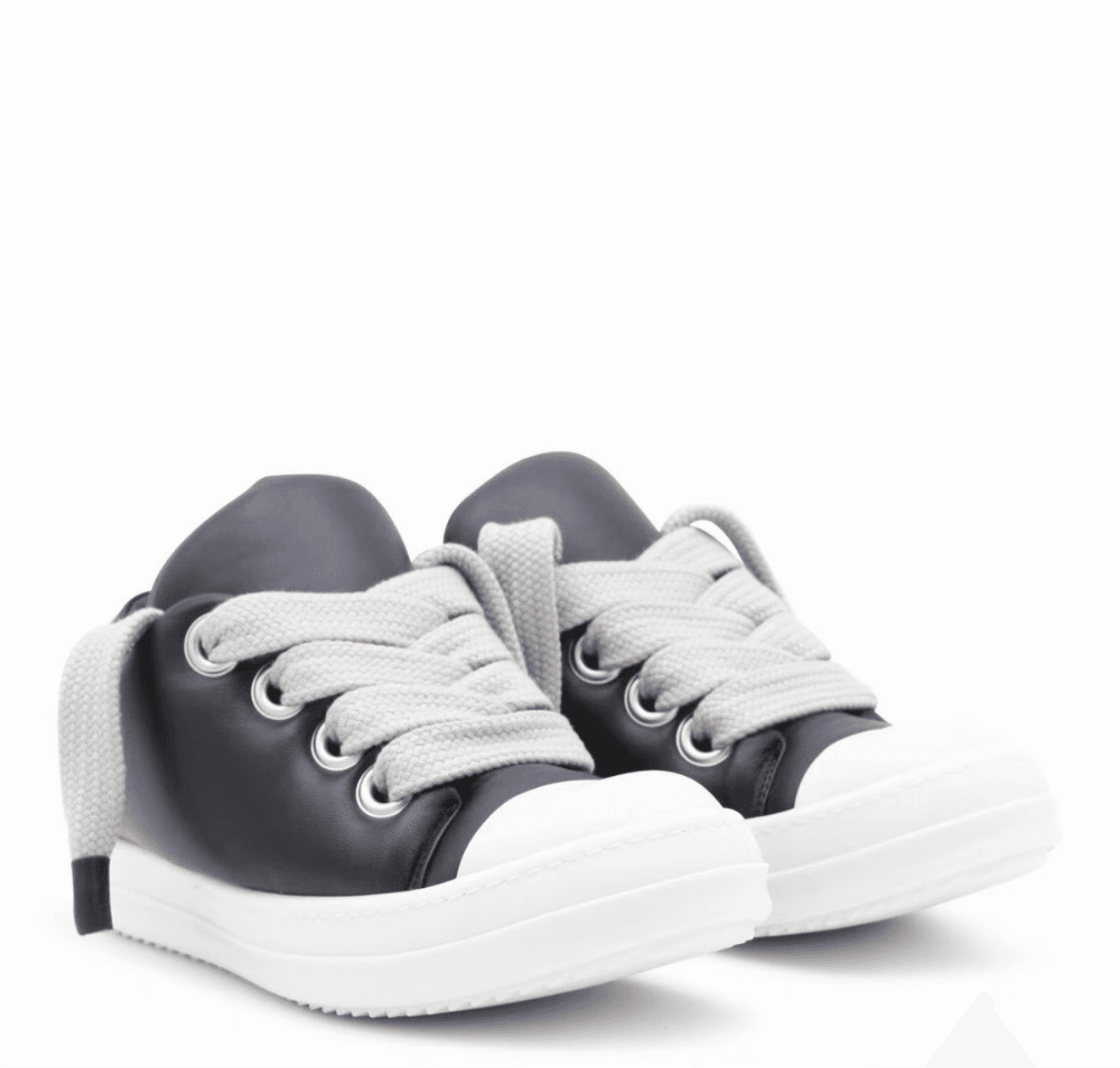Женские черные кожаные ботинки Rick Owens 25ss ro main line на толстых шнурках, размер 37, надевались всего 1,2 раза и не были протерты. Они почти но…