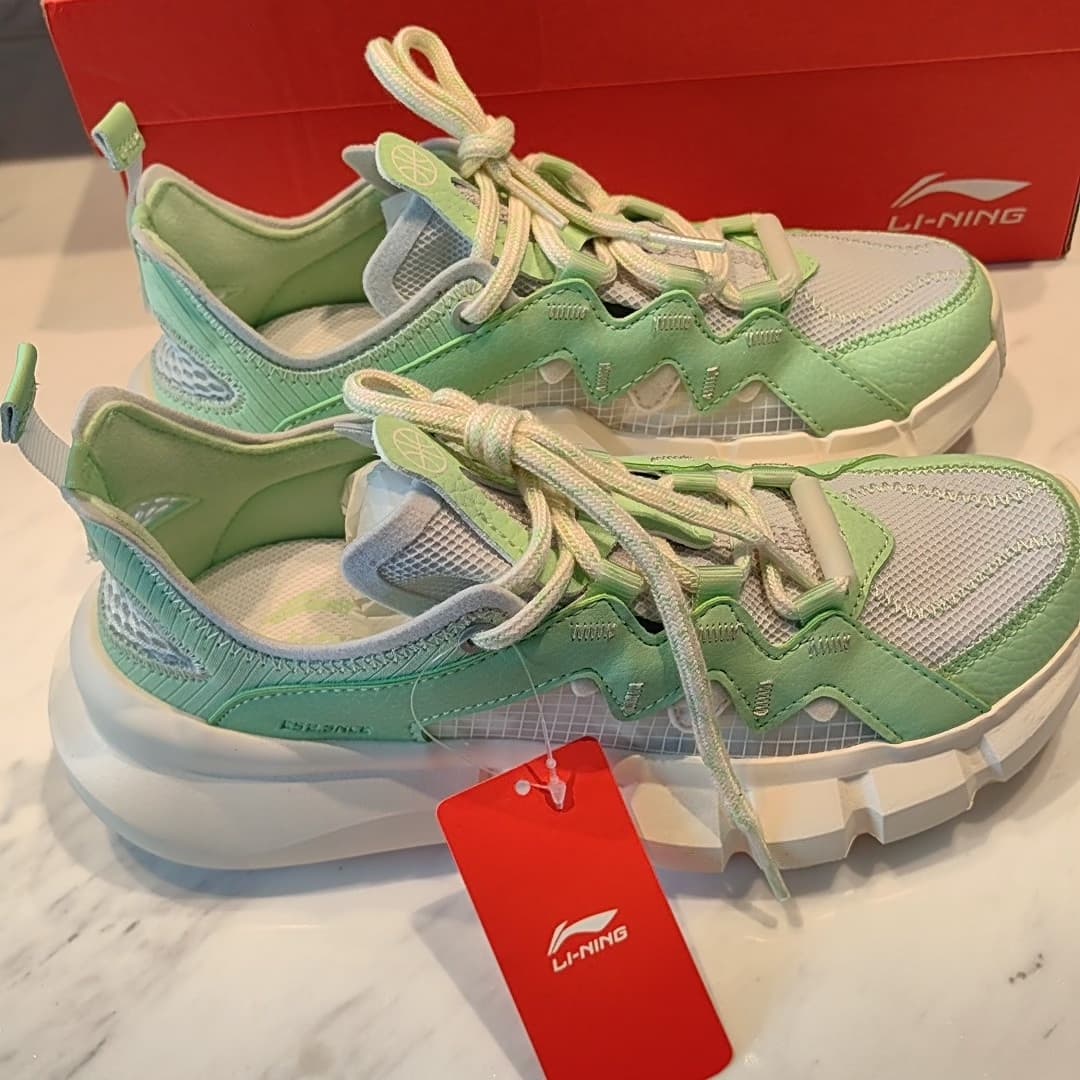 Совершенно новые оригинальные летние кроссовки Li Ning Wudao 2.3, размер 36, мятно-зеленого цвета, превосходный внешний вид