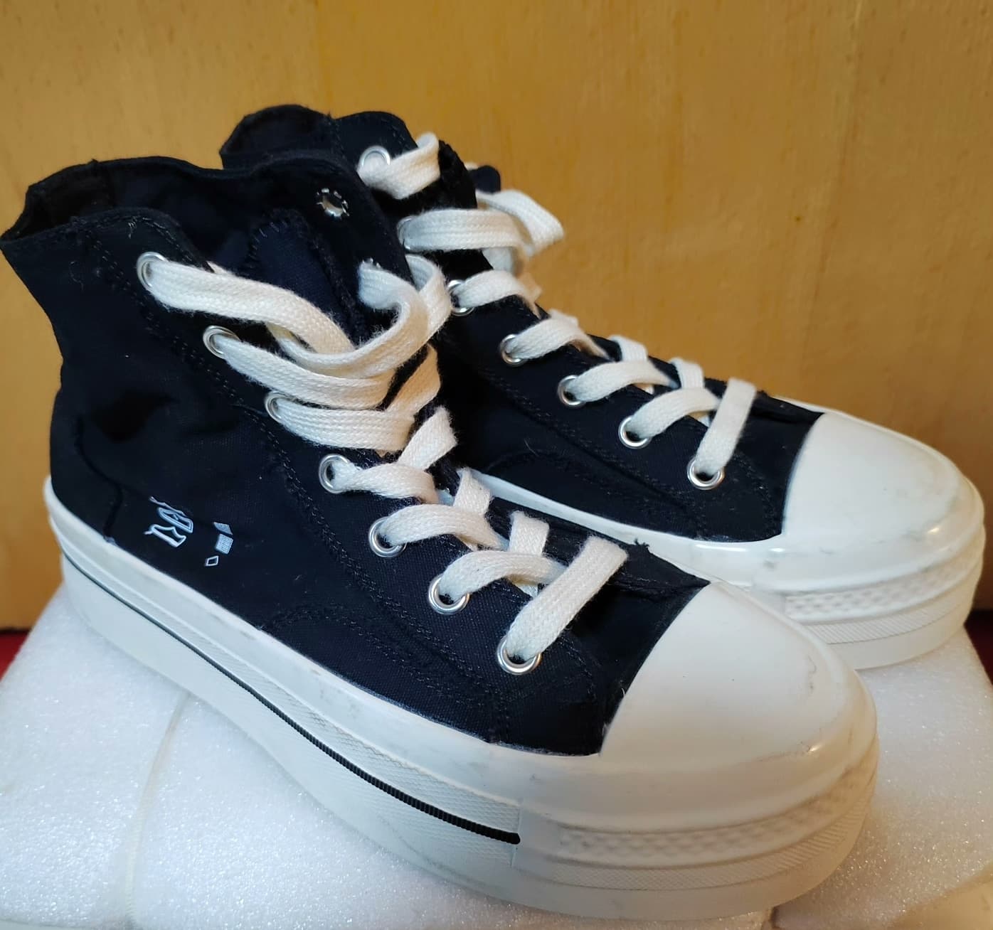 Высокие ботинки на толстой подошве от RICK OWENS, черные, размер 220 (примерно 36)