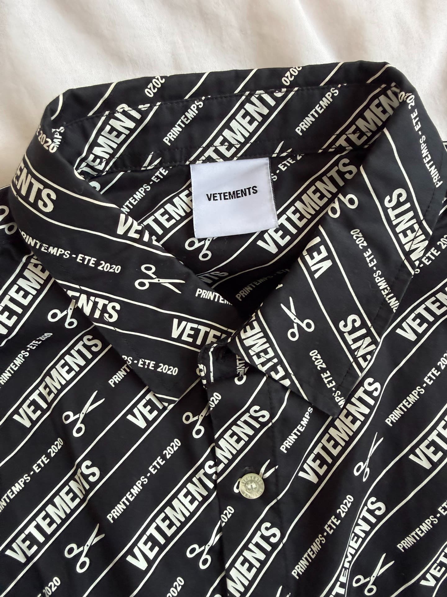 Хлопчатобумажная рубашка VETEMENTS, размер 170 м