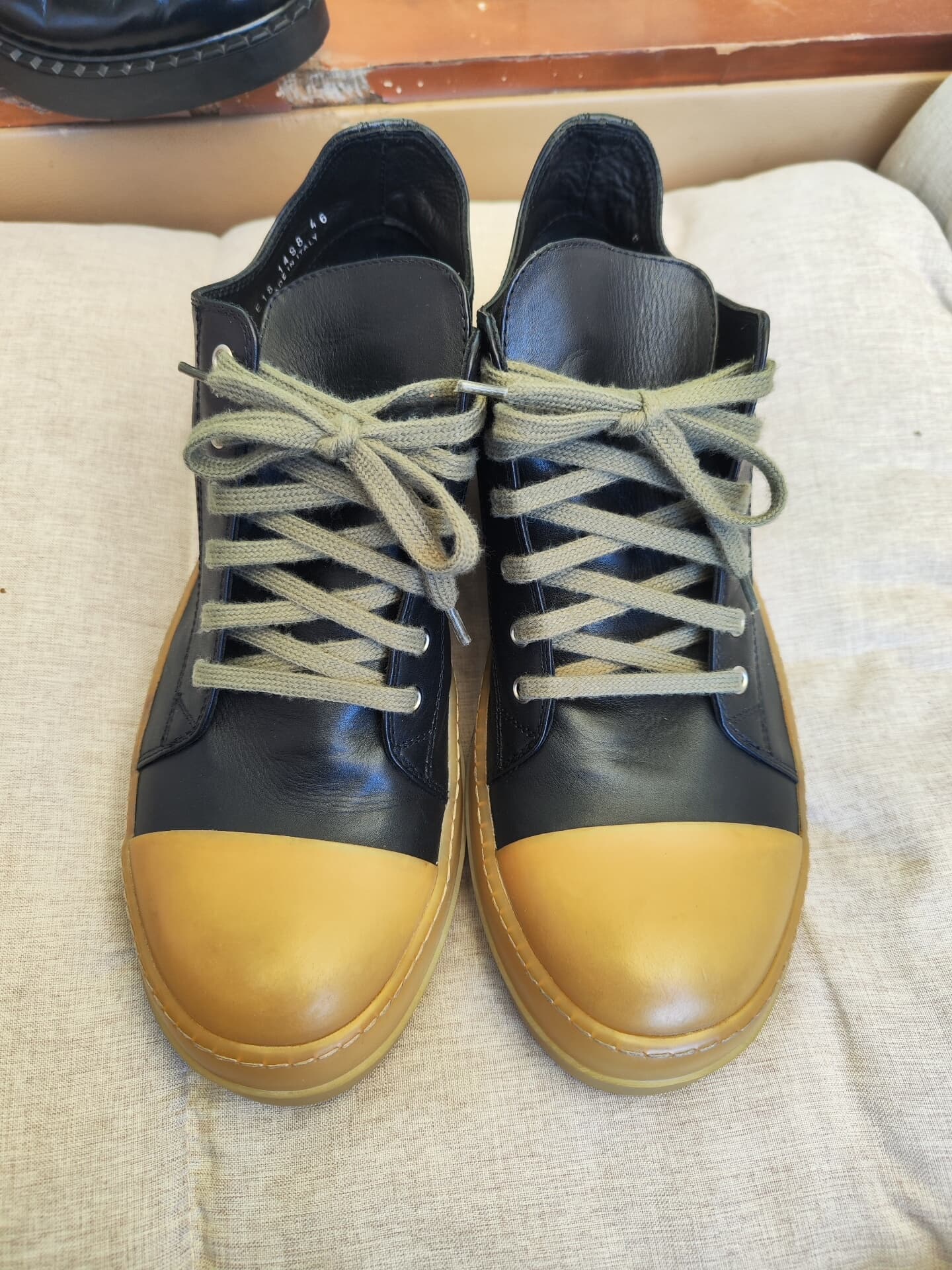 Большие кеды converse основной линии Rick owens с глубоким вырезом, размер 46