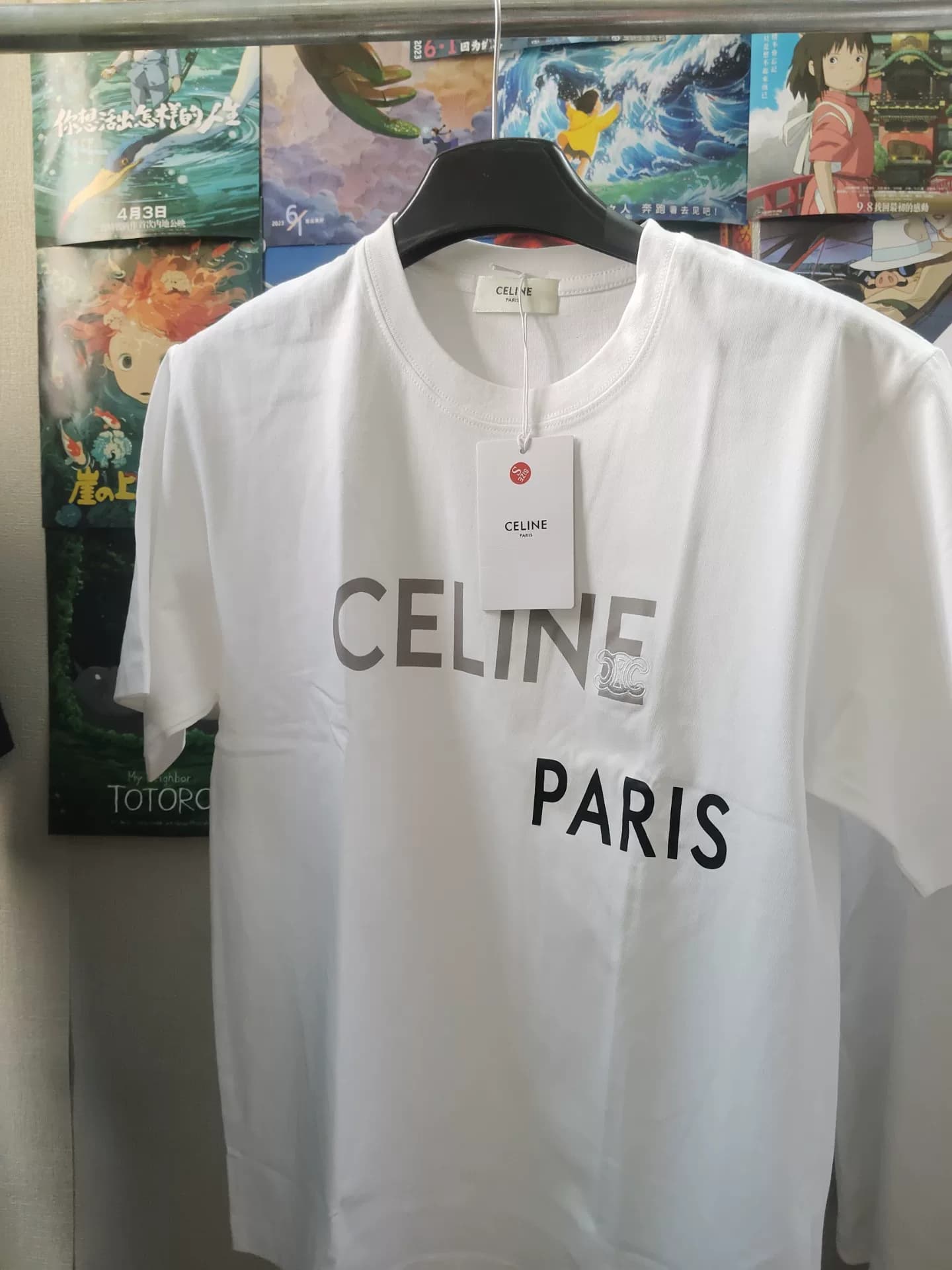 Специальное предложение распродажа сломанный код S code CELINE CELINE design sense tide печать логотипа бренда с коротким рукавом