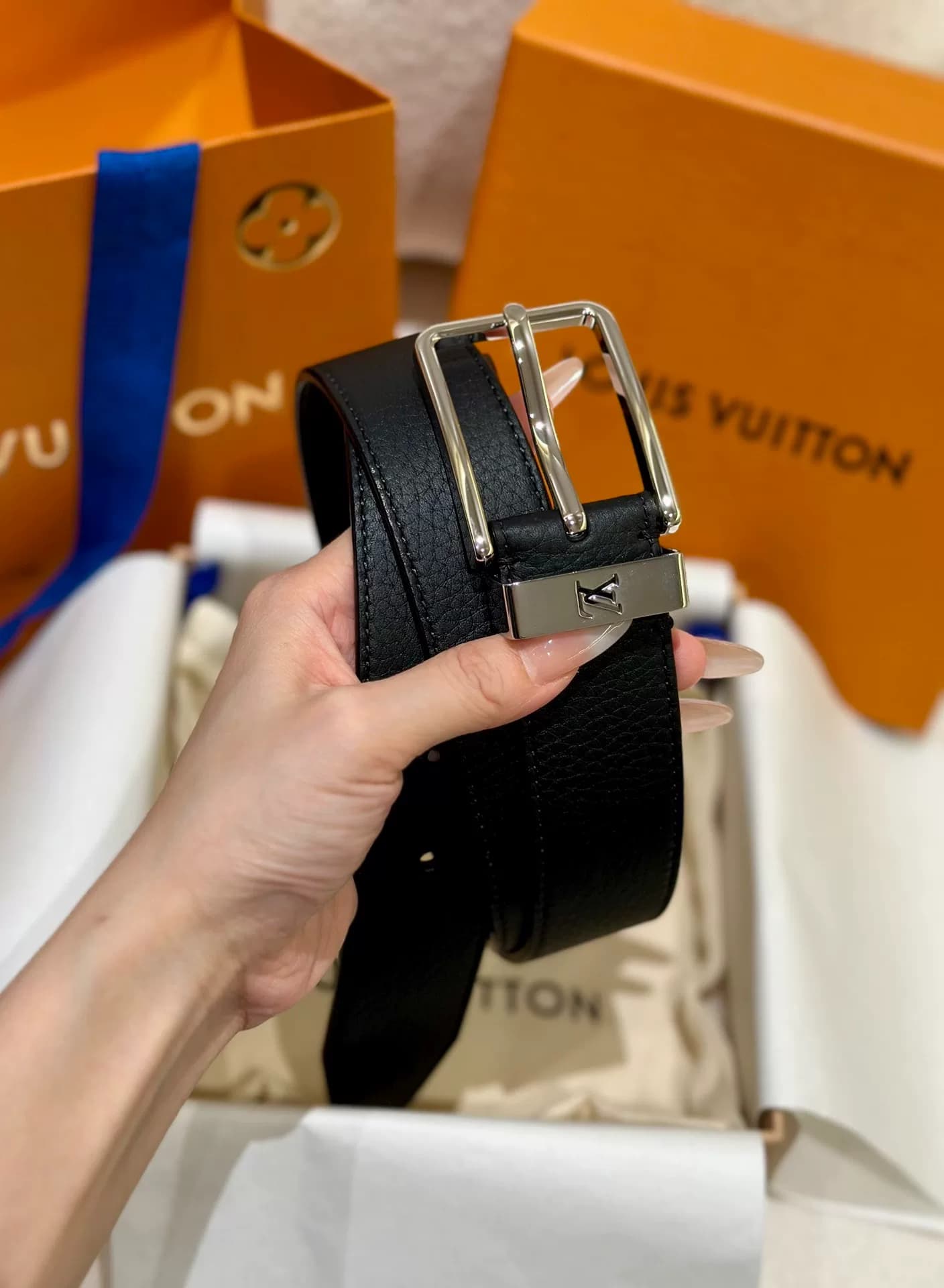 Мужской ремень из натуральной кожи LV, верхний слой из воловьей кожи, мужской ремень с булавочной пряжкой