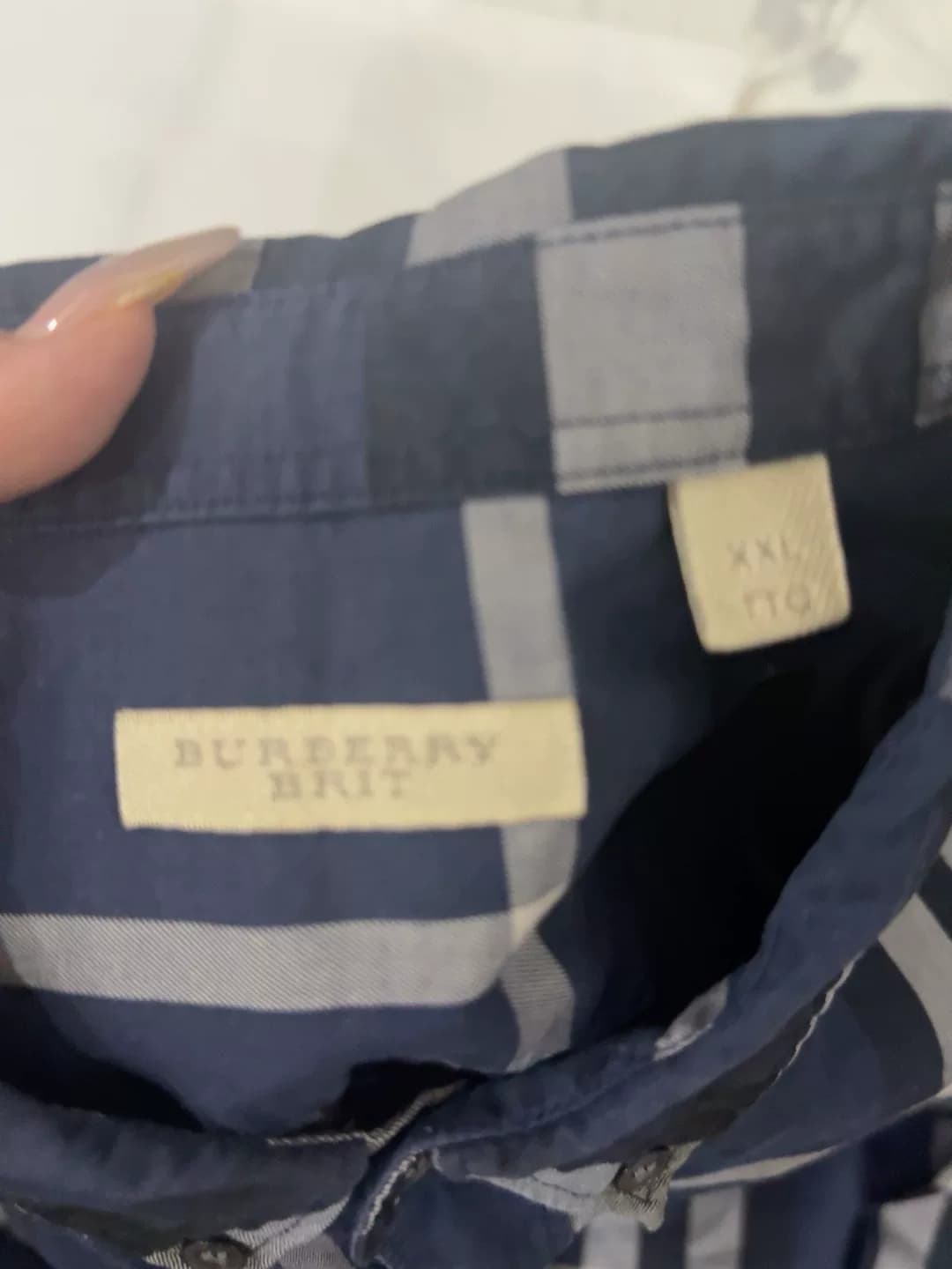 Рубашка в клетку Burberry 500