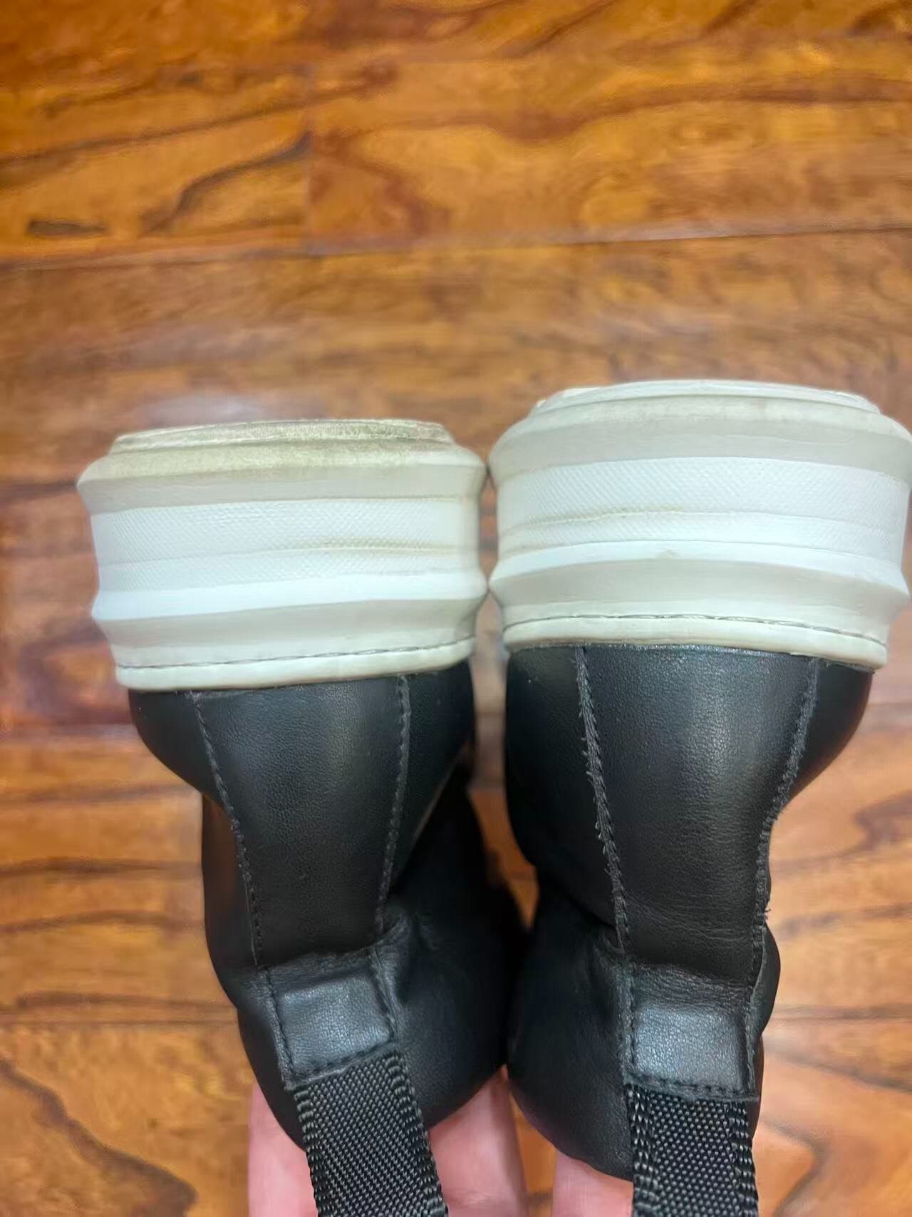 Кожаные туфли с высоким берцем из основной линейки Rick Owens