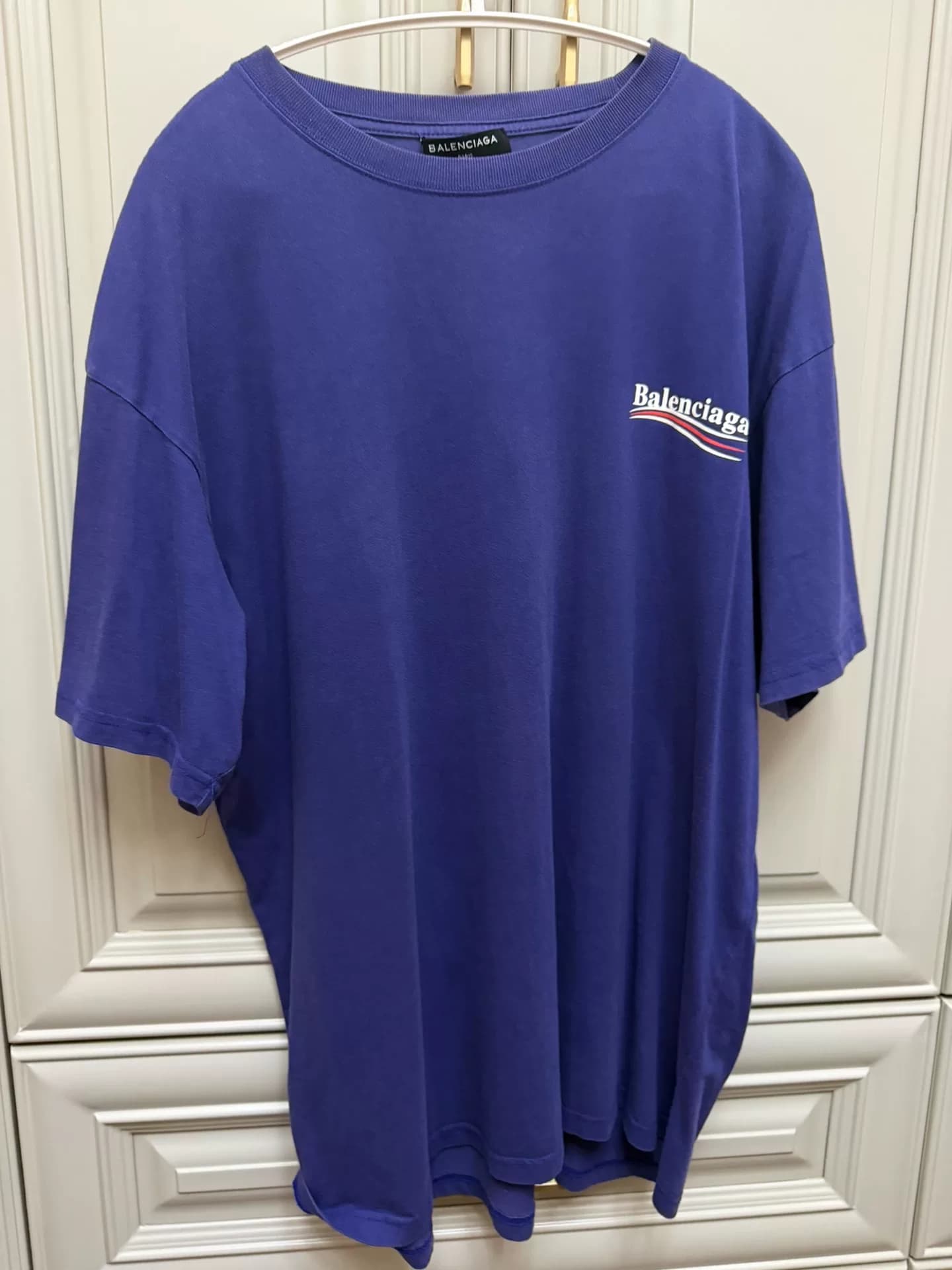 Balenciaga Cola T Синий M