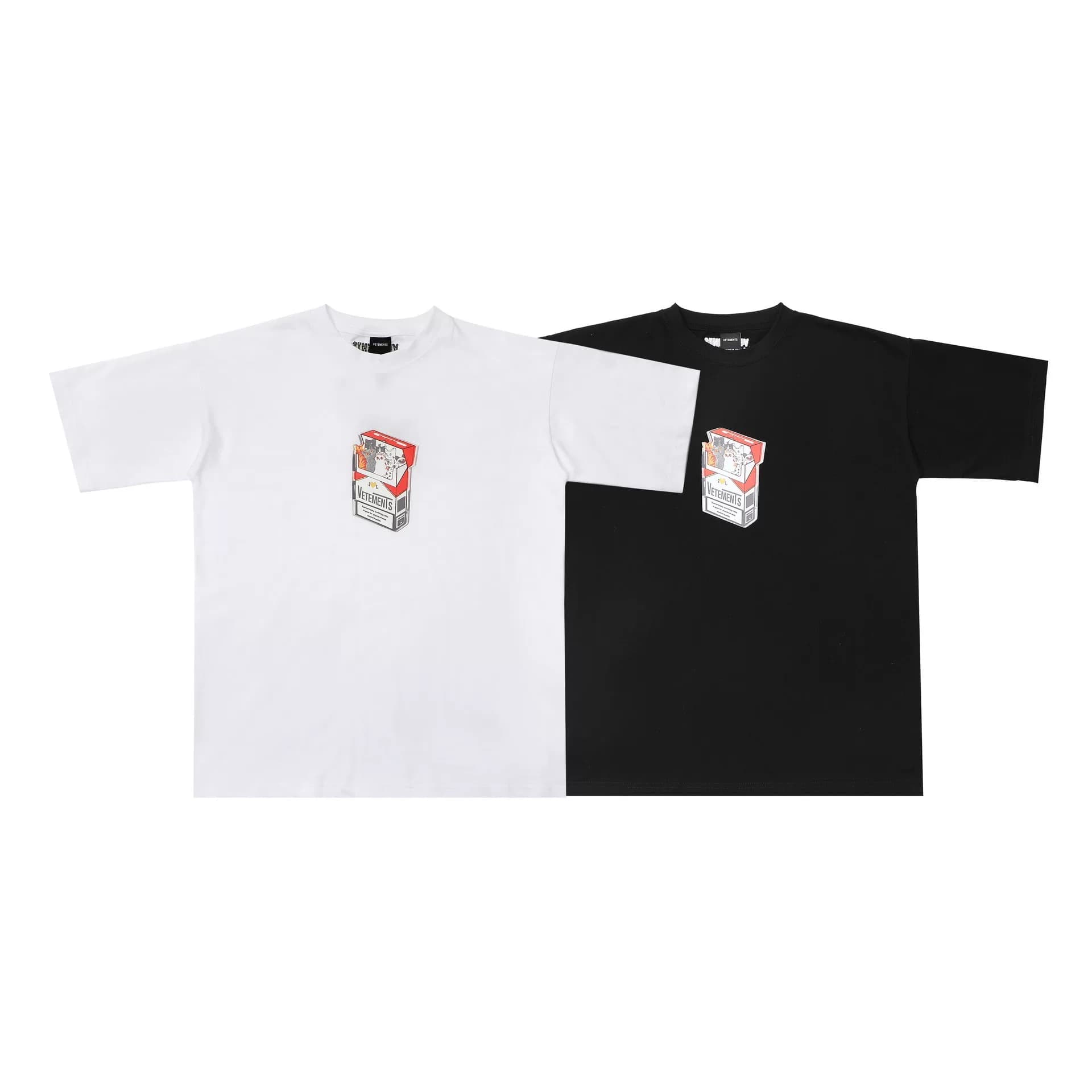 VETEMENTS Witt Симпатичная новая сигарета Cat с буквенным принтом и логотипом American High Street