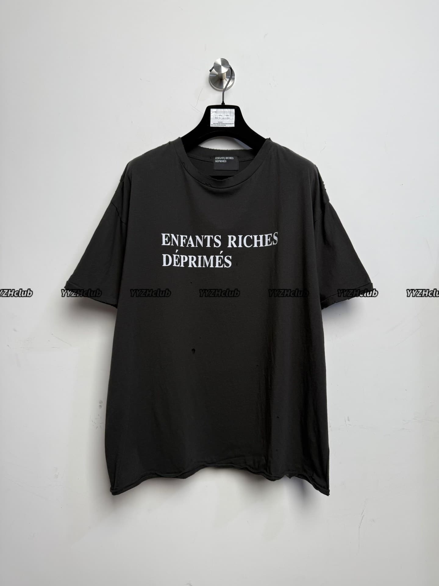 fw/23 ERD melancholy rich второго поколения с черной классической этикеткой destruction washed.