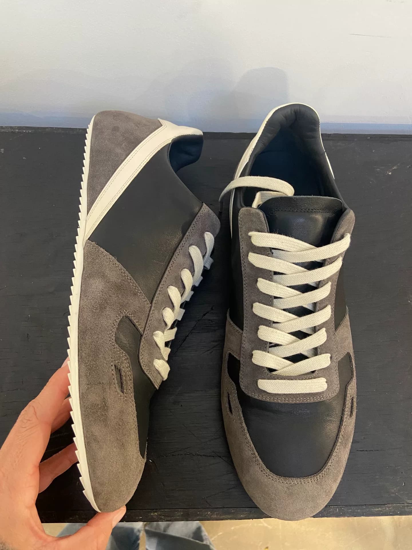 Мужские коричневые кроссовки Rick Owens 25FW ro main line