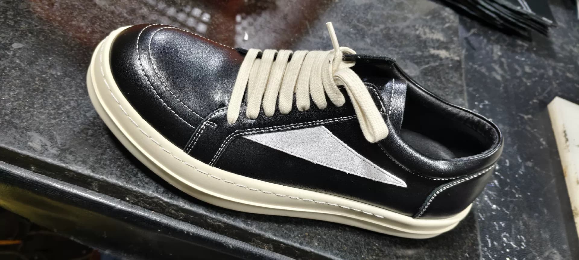 Товары из Гуанчжоу, обувь RICK OWENS на молочной подошве, пустые резиновые изделия, белая подошва, обувь