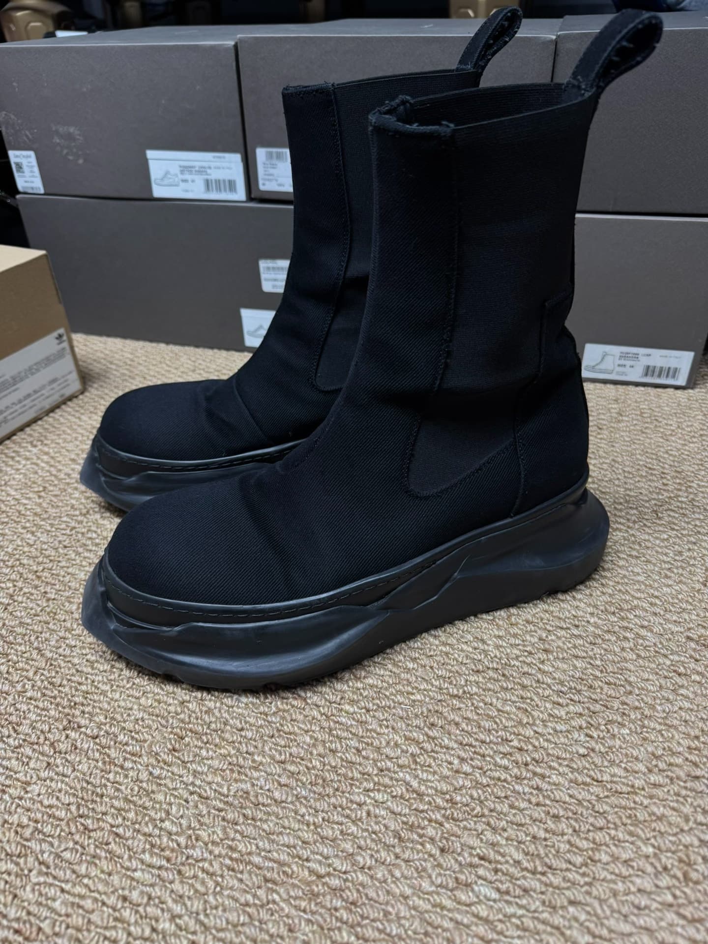 Ботинки Челси RICKOWENS DRKSHDW RO compound tank bottom
