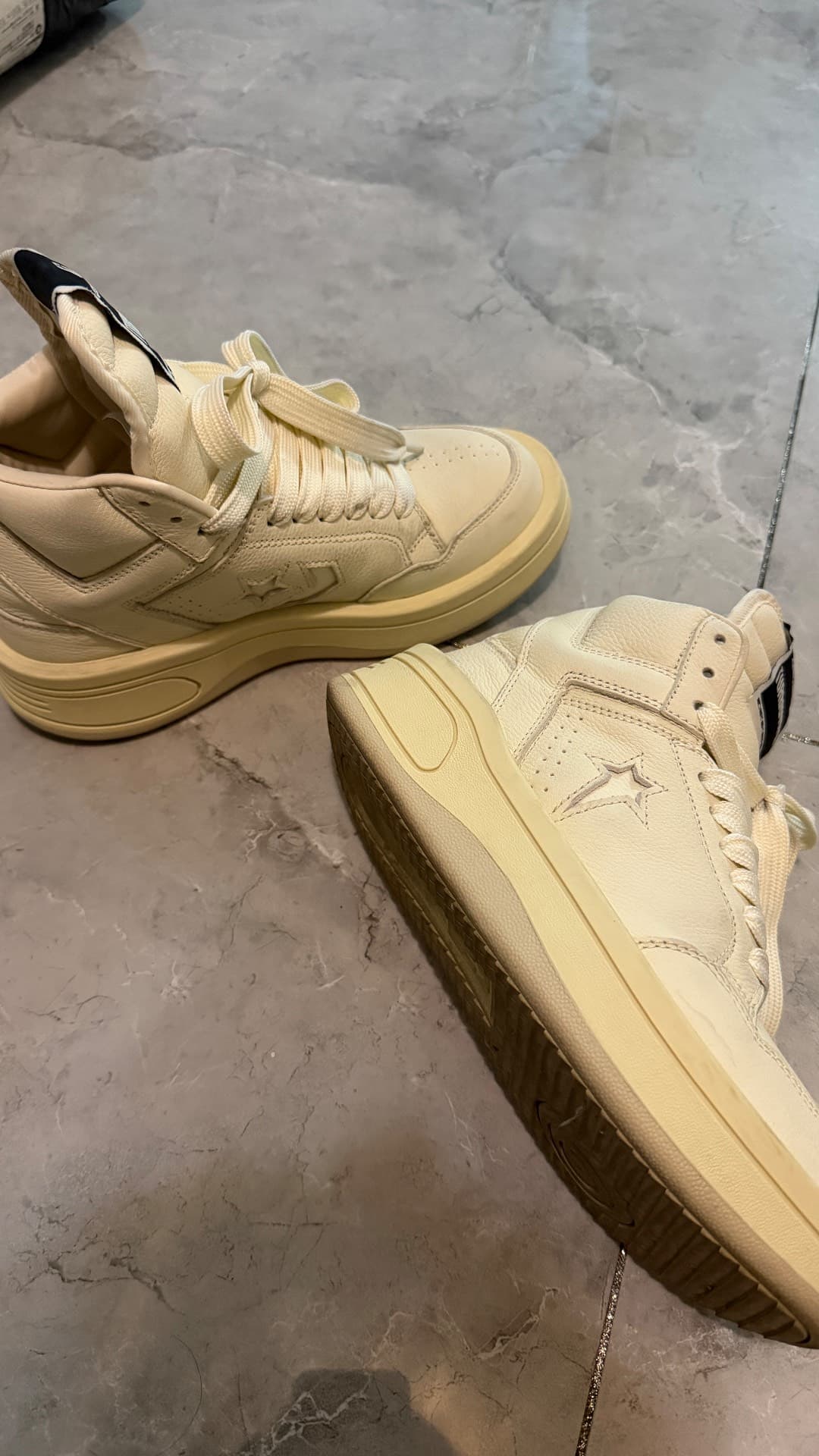 Высококачественная кобрендовая обувь Rick Owens x Converse с высоким берцем