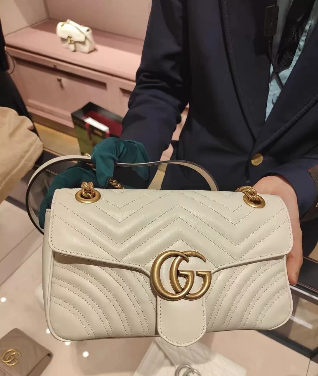 【Совершенно новый полный набор подарочных расцветок】 Gucci/Gucci marmont Platinum Marmont