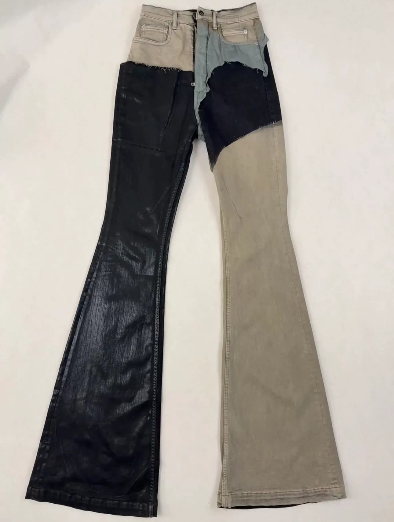 Джинсы Rick Owens Drkshdw 22fw с вощеной строчкой