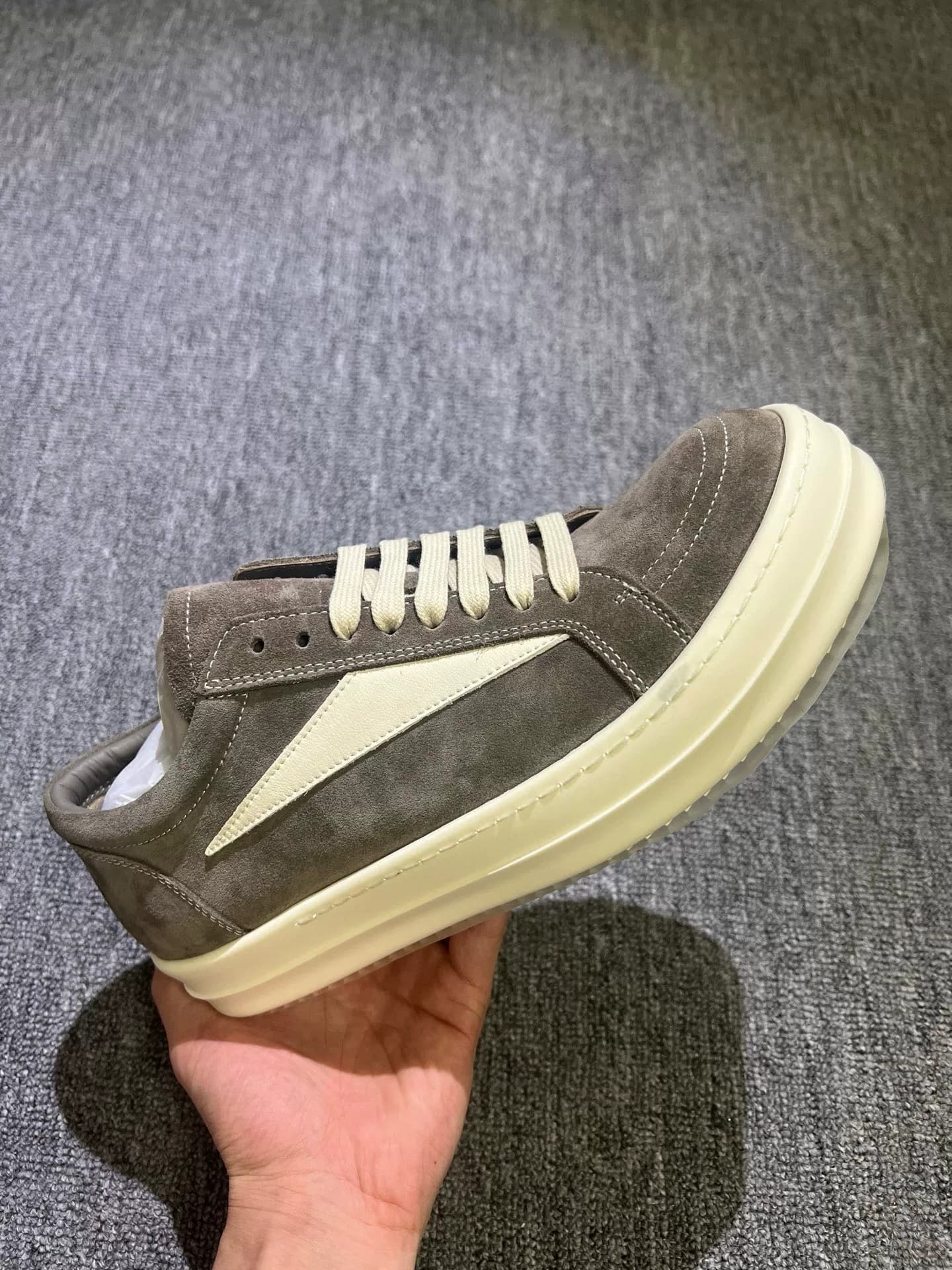 Модные кроссовки на шнуровке RICK OWENS/RO с низким берцем для мужчин и женщин