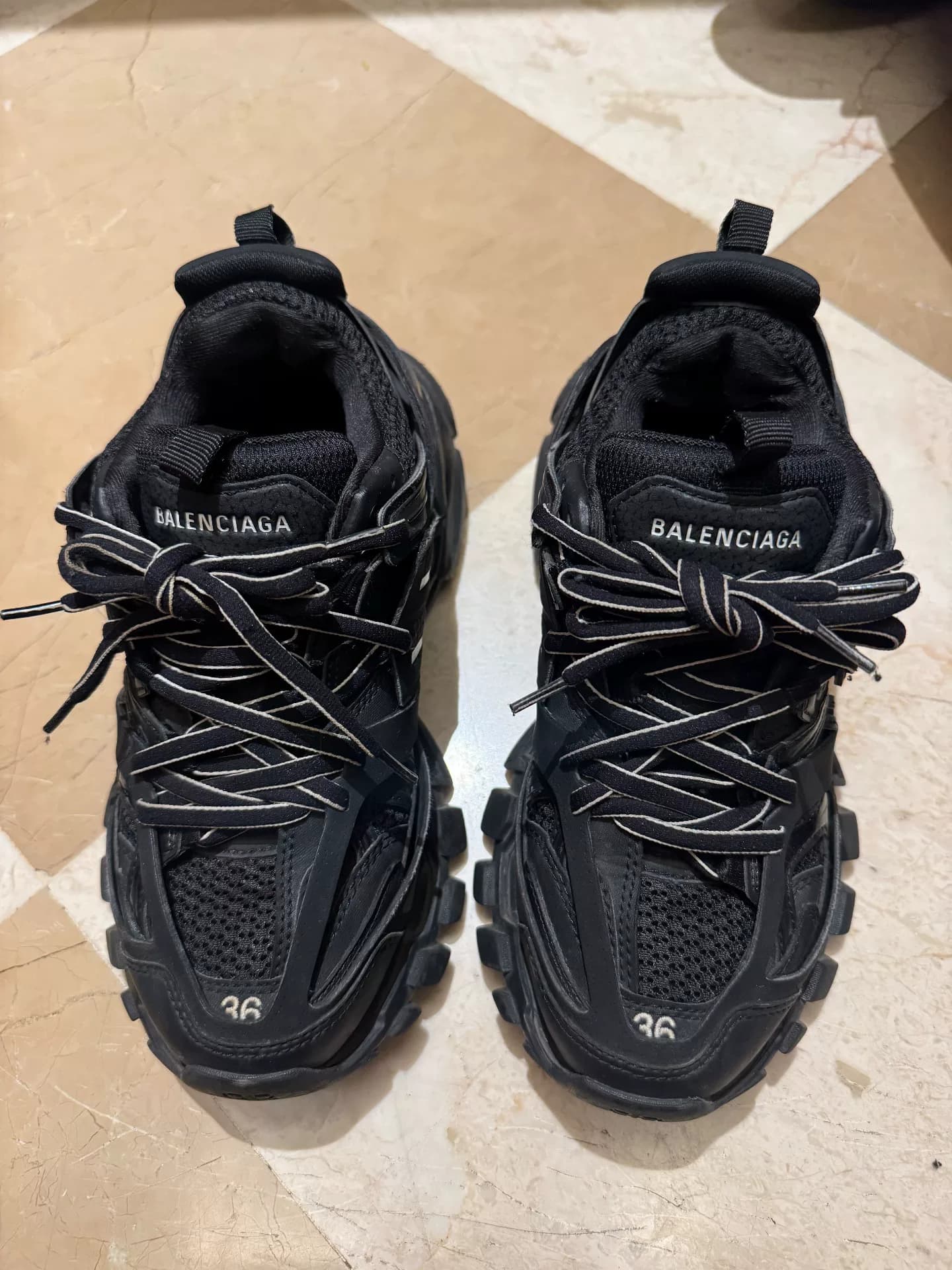 Кроссовки Balenciaga track daddy, классические черные, размер 36, аутентичные, аутентичные аутентично!