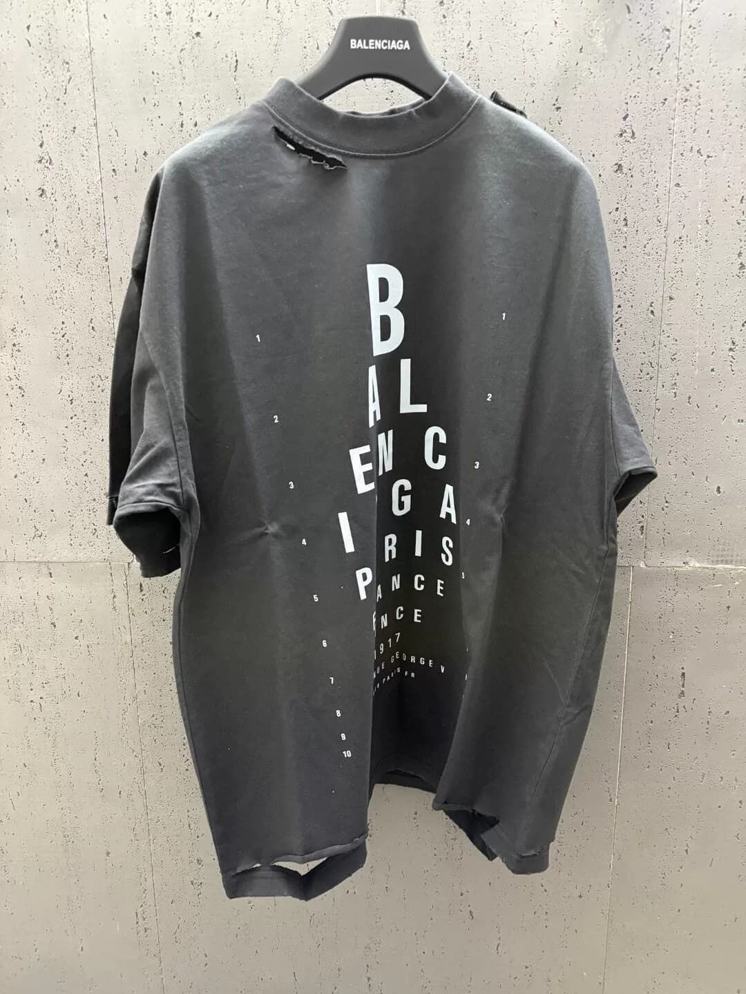 Футболка с короткими рукавами Balenciaga Balenciaga 24FW vision meter