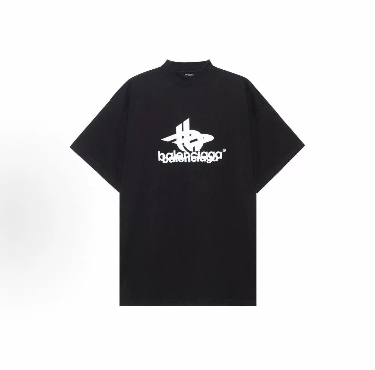 Футболка Balenciaga Balenciaga SS23 с круглым вырезом и короткими рукавами и буквенным принтом, свободная версия в одном стиле для мужчин и женщин, ч…