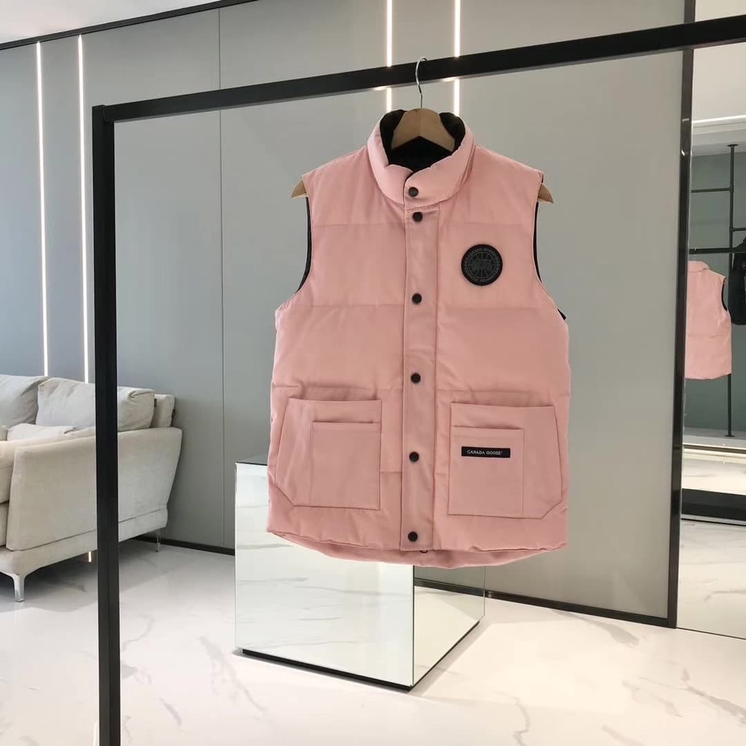 Совершенно новый розовый жилет из канадского гусиного пуха Canada Goose, классический черный жилет для мужчин и женщин