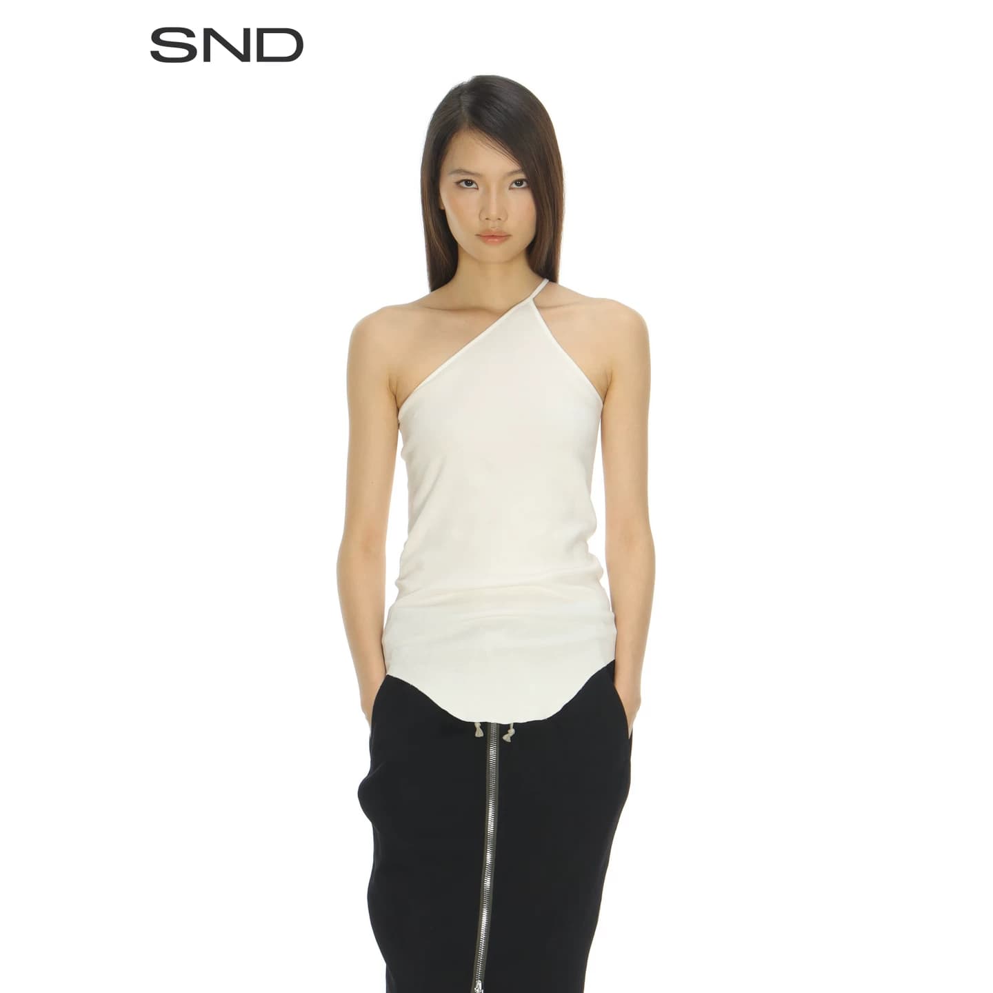 【Дизайнерский бренд RICK OWENS】 Женская блузка на одно плечо SND PS26